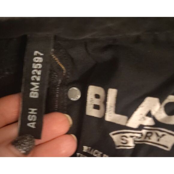 Buffalo David Bitton Slim Ash Jeans Worked and Sanded Black Size 29/32  BM22597 - Picture 9 of 10